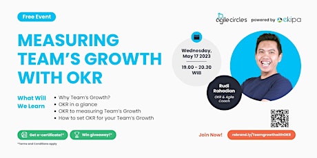Imagen principal de Event - Measuring Team’s Growth with OKR