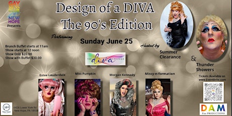 DRAG BRUNCH - Design of a Diva ~ The 90's Edition