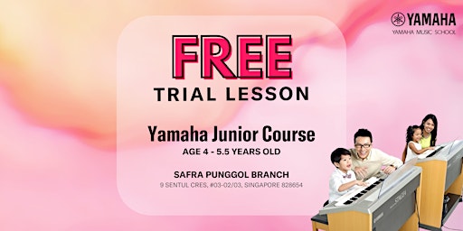 Imagem principal do evento FREE Trial Yamaha Junior Course @ Safra Punggol