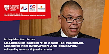 Distinguished Guest Lecture: Professor Sir Jonathan Van-Tam