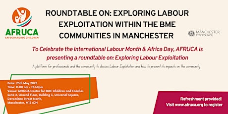 Exploring Labour Exploitation Within The BME Communities In Manchester primary image