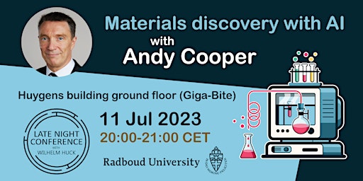 Hauptbild für Materials Discovery with AI with Andy Cooper |LateNightConferenceWithWH3x06