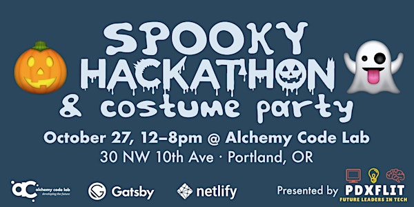 pdxFLIT Spooktacular Hackathon & Costume Party