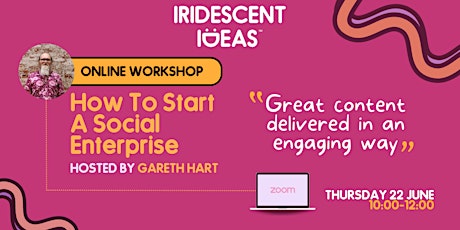 How to start a Social Enterprise - online workshop