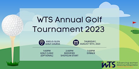 WTS Toronto Golf Tournament & Sponsor Celebration 2023 primary image