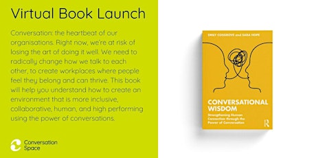 Book Launch - Conversational Wisdom primary image
