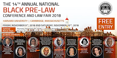 Imagem principal do evento The 14th Annual National Black Pre-Law Conference and Law Fair 2018 Sponsored by AccessLex Institute