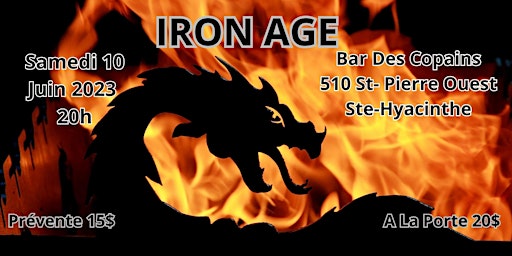 Iron Age Live 10 Juin 2023