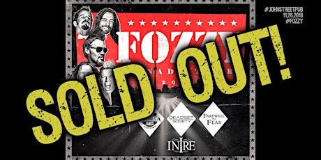 SOLD OUT! FOZZY (wsg) live at The John St. Pub (Arnprior, ON) primary image