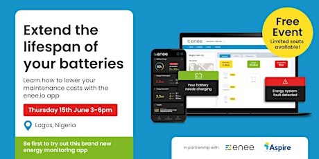 Learn how to monitor your energy with enee.io. A workshop in Lagos!