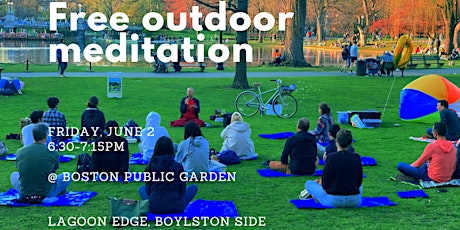 Free Outdoor Meditation at Boston Public Garden