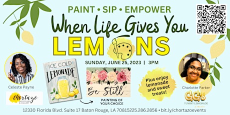 When Life Gives You Lemons • Empower, Paint and Sip primary image