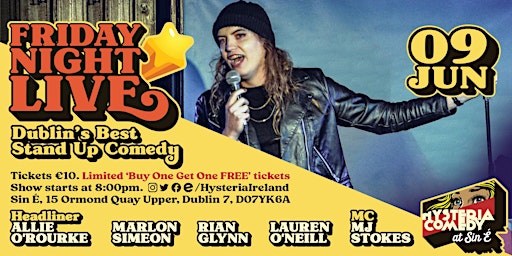 Friday Night Live: Dublin's Best Stand Up Comedy primary image