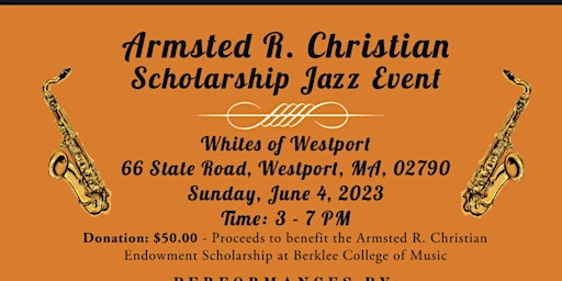 Armsted R. Christian Scholarship Jazz Event primary image