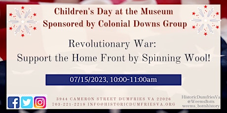 Children's Day at the Museum Sponsored by the CDG: Join the Home Front!