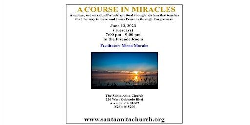 Imagem principal do evento A Course in Miracles Class