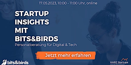 Hauptbild für Startup Insights mit bits&birds 