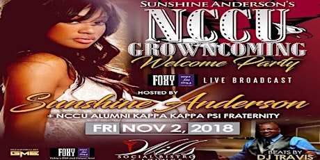 Sunshine Anderson's NCCU GrownComing Welcome Party primary image