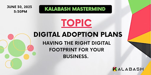 Kalabash Consulting Mastermind -  Digital Adoption Plans primary image