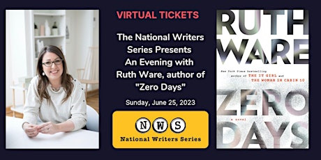 Virtual Tickets to Ruth Ware, featuring "Zero Days"