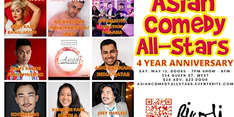 Asian Comedy All-Stars 4 Year Anniversary primary image