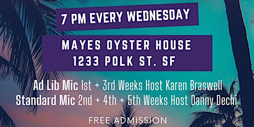 Mayes Oyster House Comedy! primary image