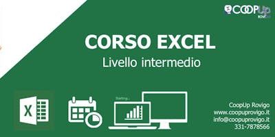 Corso Excel – Livello intermedio Corso Excel – Livello intermedio