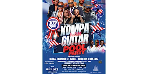 kompa_nan_guitar_pool_party_monday_july3rd primary image