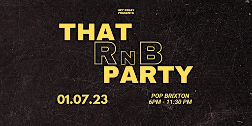 Primaire afbeelding van That RnB Party (Launch) - An RnB & Slow Jams Party experience