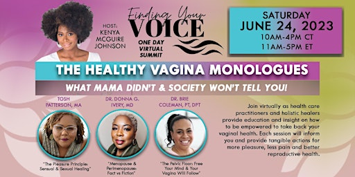 Healthy Vagina Monologues Virtual Summit primary image
