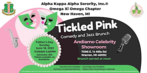 4th Annual "Tickled Pink" Comedy & Jazz Brunch primary image