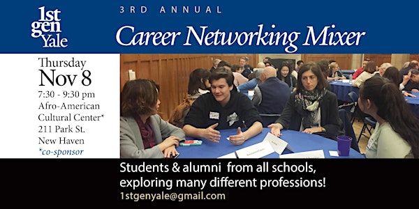 1stGenYale - Students & Alumni Career Networking Mixer