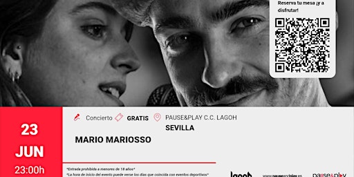Concierto de Mario Mariosso - Pause&Play C.C. Lagoh (Sevilla) primary image