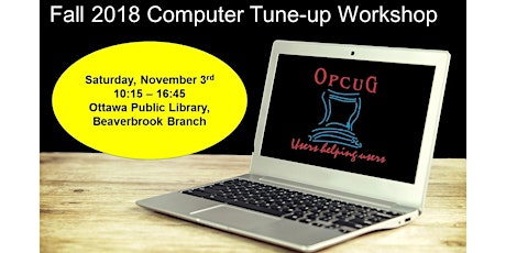 Computer Tuneup Workshop Fall 2018  primary image