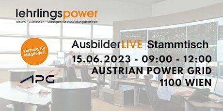 LIVE Ausbilderstammtisch Austrian Power Grid, Wien