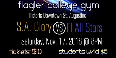 St. Augustine Glory Pro Basketball Game "Opening Night" primary image