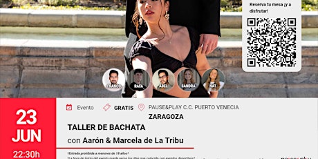 Taller de Bachata con La Tribu - Pause&Play C.C. Puerto Venecia (Zaragoza)