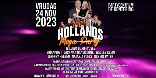 Primaire afbeelding van 100% Hollands Mega Party