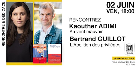 GIBERT Quinze.bis x Kaouther Adimi et Bertrand Guillot