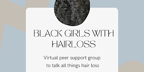 Black Girls with hair loss