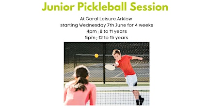 Try out Pickleball for 12 to 15 years
