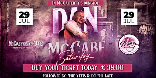 Dan McCabe - Live at McCafferty's Bar, Dungloe primary image