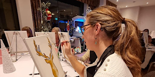 Paint a Bottle of Bollinger Workshop & Christmas Dinner at Stormont Hotel primary image