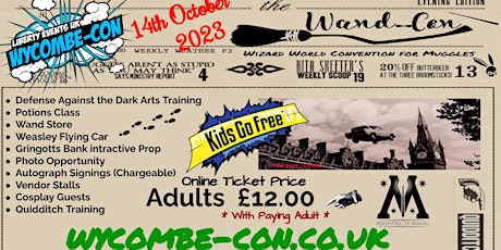 Wycombe Wand-Con ,a Wizarding World Convention for Muggles primary image