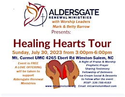 Primaire afbeelding van Healing Hearts Tour: An Evening of Praise and Prophetic Prayer