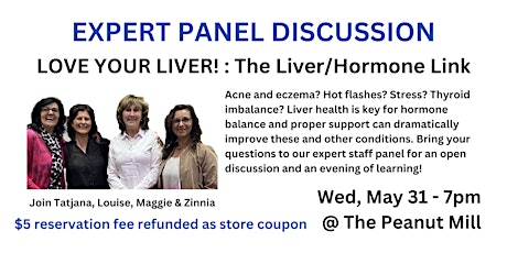 LOVE YOUR LIVER! A Panel Discussion on the Liver / Hormone Link