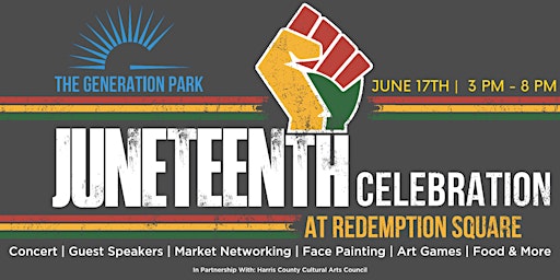 The Generation Park Juneteenth Celebration at Redemption Square primary image