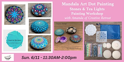 Mandala Art Dot Tea Lights & Stones Painting Workshop