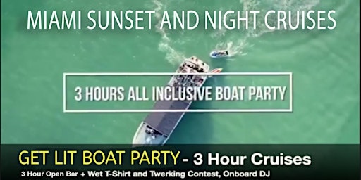 Imagen principal de MIAMI  - BOAT PARTY-3-HR-OPEN-BAR--HIP-HOP-REGGAETON CRUISE