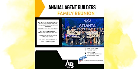 Annual Agent Builders Family Reunion